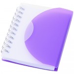 Caderno personalizado com capa dobrável cor violeta