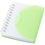 Caderno personalizado com capa dobrável cor verde