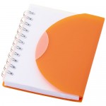 Caderno personalizado com capa dobrável cor cor-de-laranja