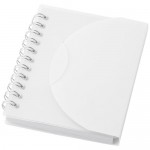 Caderno personalizado com capa dobrável cor branco