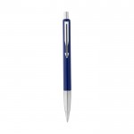 Elegante caneta Parker para personalizar cor azul vista frontal