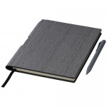 Cadernos de publicidade com aspeto de madeira cor cinzento