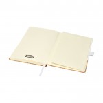 Cadernos elegantes com capa de cortiça cor branco terceira vista