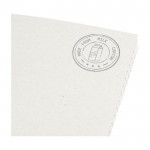 Caderno personalizado reciclado cor branco-sujo vista detalhe 1