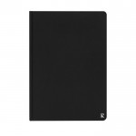 Caderno de capa dura papel impermeável  cor preto segunda vista frontal