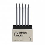 Set de lápis promocionais de grafite cor cinzento-escuro segunda vista