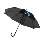 Guarda-chuva com padrão no tecido interior cor preto com logo