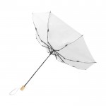 Guarda-chuva manual dobrável reciclado, 8 painéis Ø 96 cor branco segunda vista