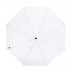 Guarda-chuva manual dobrável reciclado, 8 painéis Ø 96 cor branco segunda vista frontal