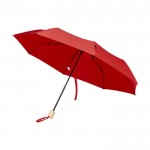 Guarda-chuva manual dobrável reciclado, 8 painéis Ø 96 cor vermelho