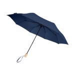 Guarda-chuva manual dobrável reciclado, 8 painéis Ø 96 cor azul-marinho