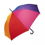 Guarda-chuva promocional cores do arco-íris cor multicolor segunda vista