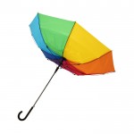 Guarda-chuva promocional cores do arco-íris cor multicolor terceira vista