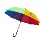 Guarda-chuva promocional cores do arco-íris cor multicolor com logo