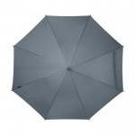 Guarda-chuva pongee automático reciclado 8 painéis Ø 85 cor cinzento segunda vista frontal