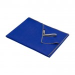 Toalha para ginástica ultra leve de poliéster e nylon 200 g/m2 cor azul real segunda vista