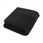 Toalha de banho grossa em algodão 550 g/m2 cor preto