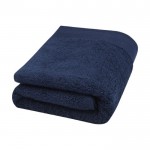 Toalha suave e grossa em algodão 550 g/m2 cor azul-marinho