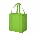 Saco de compras em PP não-tecido de 80 g/m2 cor verde-claro