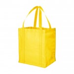 Saco de compras em PP não-tecido de 80 g/m2 cor amarelo