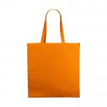 Saco de algodão 220 g/m² para personalizar cor cor-de-laranja vista frontal
