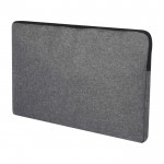 Bolsa acolchoada para portátil com logotipo cor cinzento-escuro