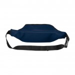 Bolsa de cintura reciclada com 2 bolsos cor azul-marinho segunda vista traseira