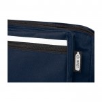 Bolsa de cintura reciclada com 2 bolsos cor azul-marinho vista detalhe 1