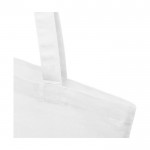 Saco de algodão reciclado GRS com asas compridas 140 g/m2 cor branco vista detalhe 1
