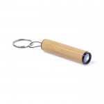 Porta-chaves lanterna de bambu cor natural segunda vista