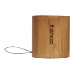 Coluna de som personalizada em bambu