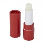Bálsamo labial sustentável de papel reciclado com proteção FPS 15 cor vermelho