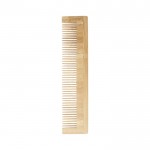 Pente de bambu personalizado cor natural segunda vista traseira