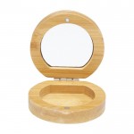 Espelho compacto bambu cor natural terceira vista