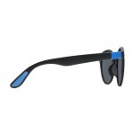 Óculos de sol modernos e redondos cor azul segunda vista com lateral