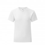 T-shirt para criança algodão 150 g/m2 cor branco