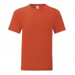 T-shirt de algodão ringspun 150 g/m2 cor cor-de-laranja escuro