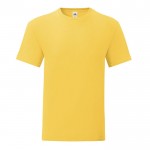 T-shirt de algodão ringspun 150 g/m2 cor amarelo