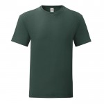 T-shirt de algodão ringspun 150 g/m2 cor verde-escuro