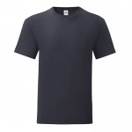 T-shirt de algodão ringspun 150 g/m2 cor azul-escuro