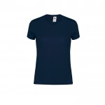 T-shirt de algodão ajustada para mulher 150 g/m2 Fruit Of The Loom cor azul-marinho primeira vista