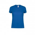 T-shirt de algodão ajustada para mulher 150 g/m2 Fruit Of The Loom cor azul primeira vista