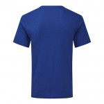 T-shirt decote em V algodão 150 g/ m2 cor azul primeira vista