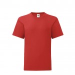 T-shirt de criança em algodão 150 g/ m2 cor vermelho