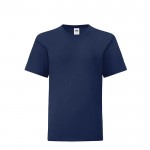 T-shirt de criança em algodão 150 g/ m2 cor azul-marinho
