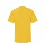 T-shirt de criança em algodão 150 g/ m2 cor amarelo primeira vista