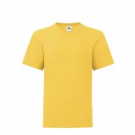 T-shirt de criança em algodão 150 g/ m2 cor amarelo