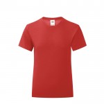T-shirt para criança algodão 150 g/m2 cor vermelho