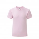 T-shirt para criança algodão 150 g/m2 cor cor-de-rosa claro