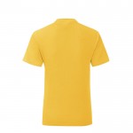 T-shirt para criança algodão 150 g/m2 cor amarelo primeira vista